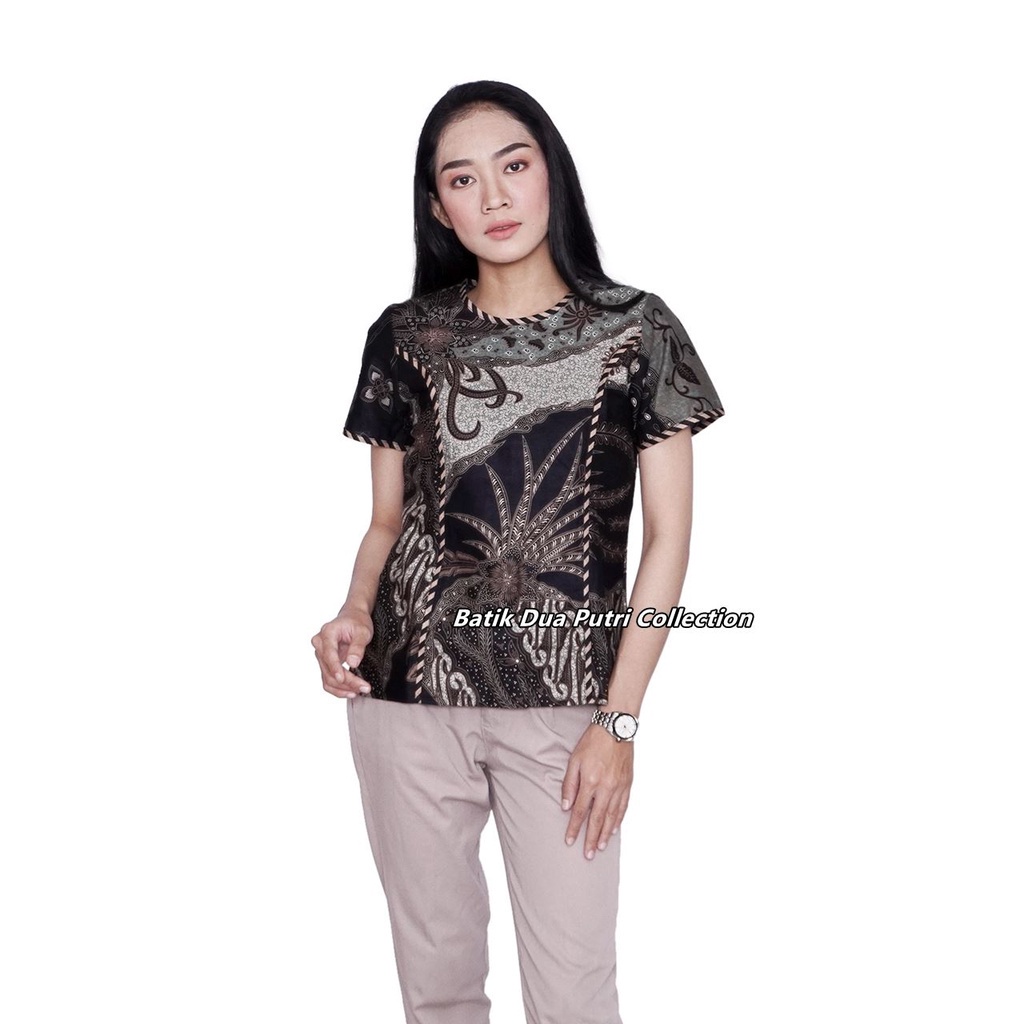 Batik Couple Atasan Batik Wanita Lengan Panjang Kemeja Batik Pria