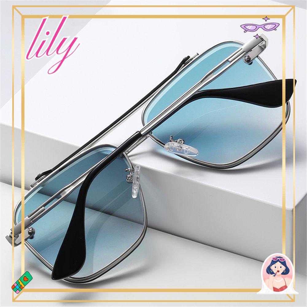 Lily Metal Frame Sunglasses Cool Punk Eyewear Kacamata Matahari