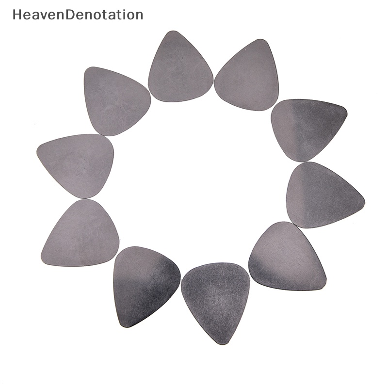 [HeavenDenotation] 10pcs bass guitar picks stainless steel Akustik Gitar Elektrik plectrum 0.30mm HDV