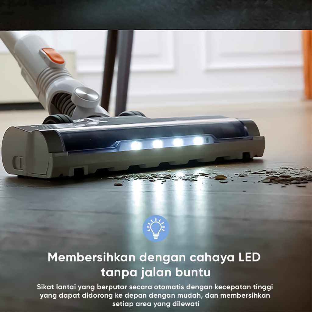 Lydsto V9 19KPa Penyedot Debu Cordless Vacuum Cleaner Vacum Cleaner Tanpa Kabel