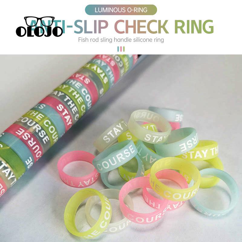 [Olojo Cincin Silikonnoctilucent Cincin Bercahaya Keren Cincin Elektronik Lengan Rokok Anti-slip