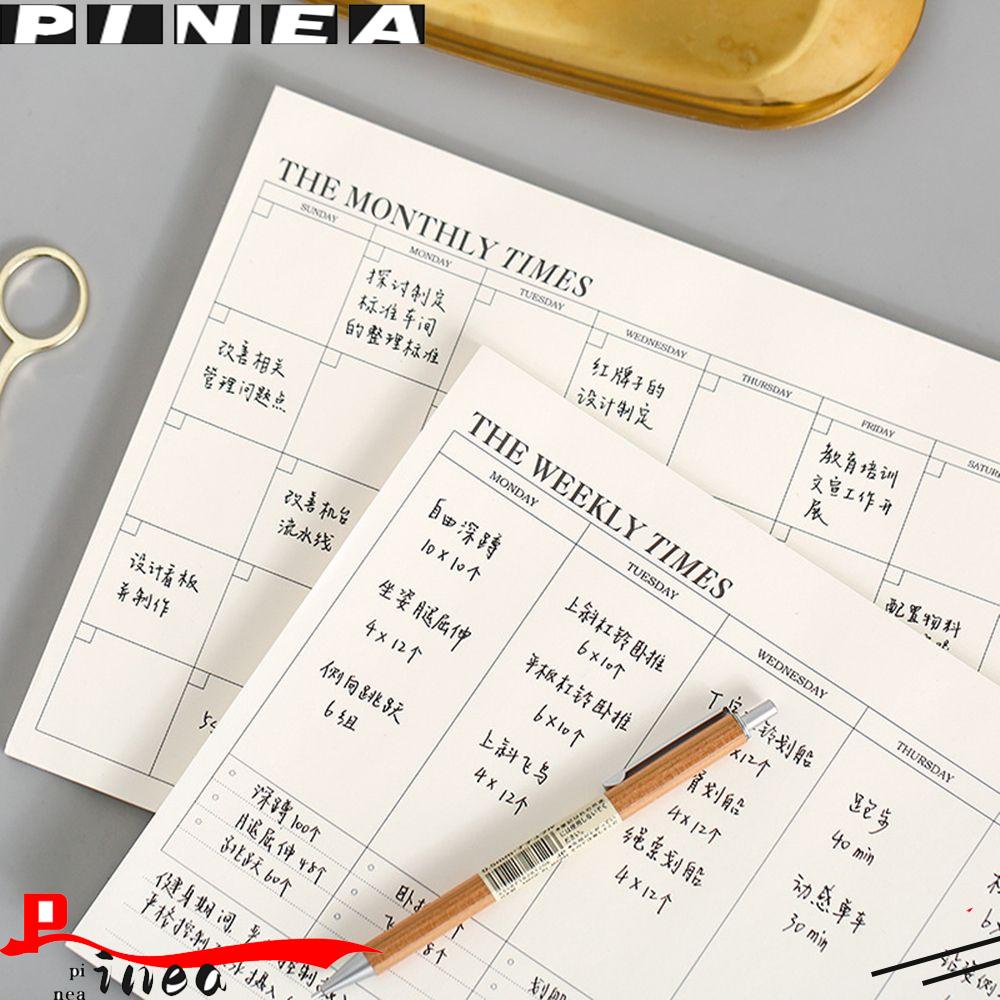 Pineapple Planner To Do List Tear-Off Memo Pad Jadwal Pengurus Waktu Mingguan