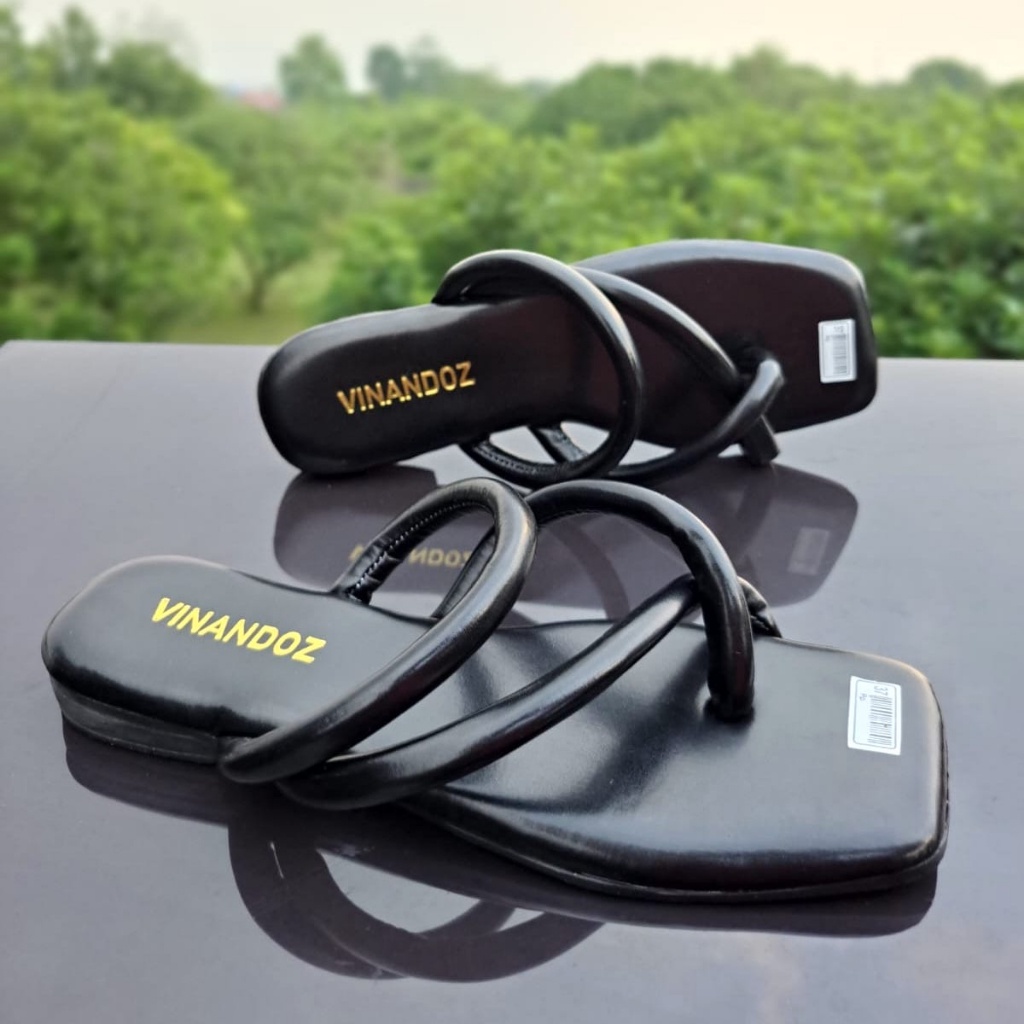 Sandal Teplek Wanita Viral Kekinian Super Empuk Sol 2 cm - VINANDOZ BP04