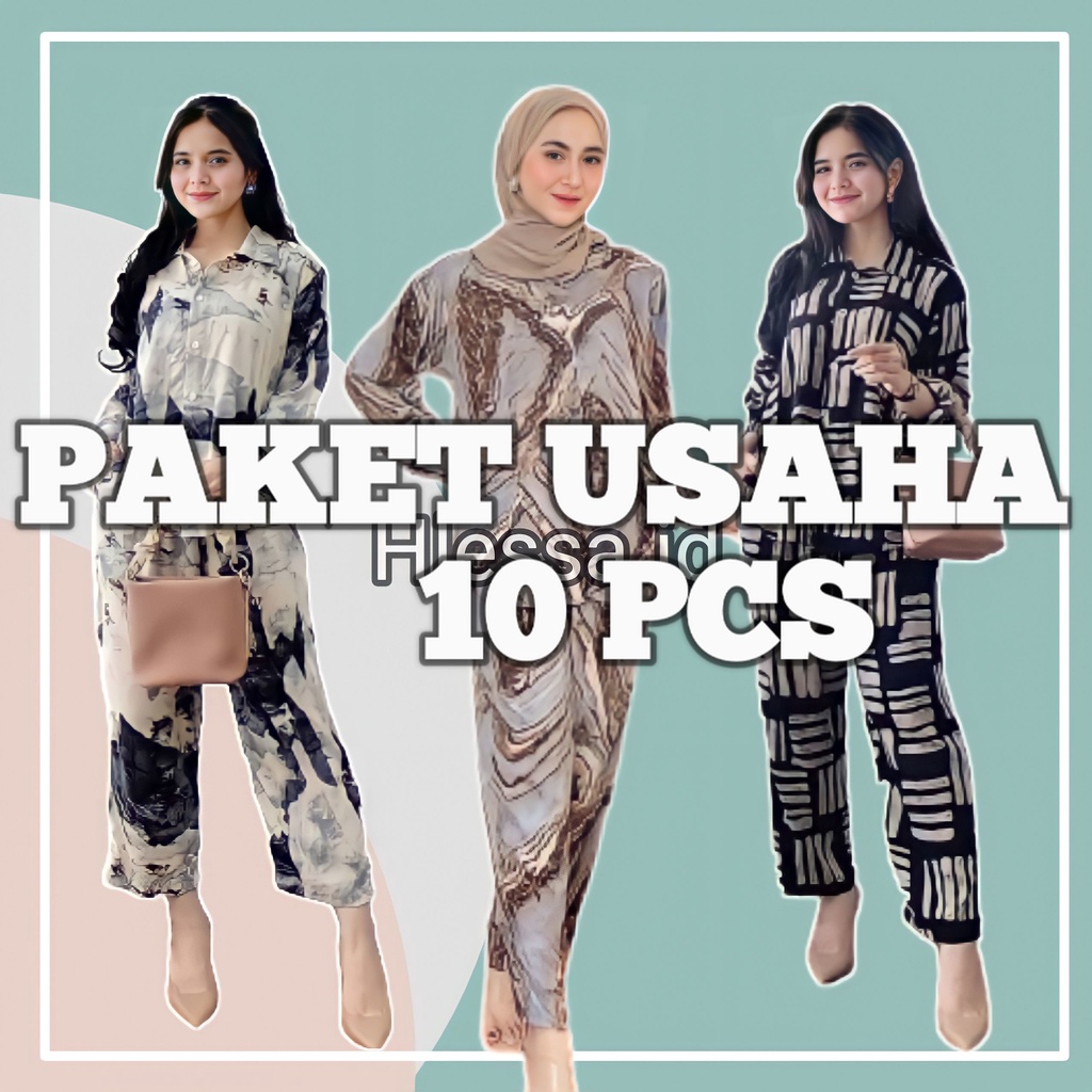 10 PCS PAKET USAHA GROSIR ONE SET RAYON