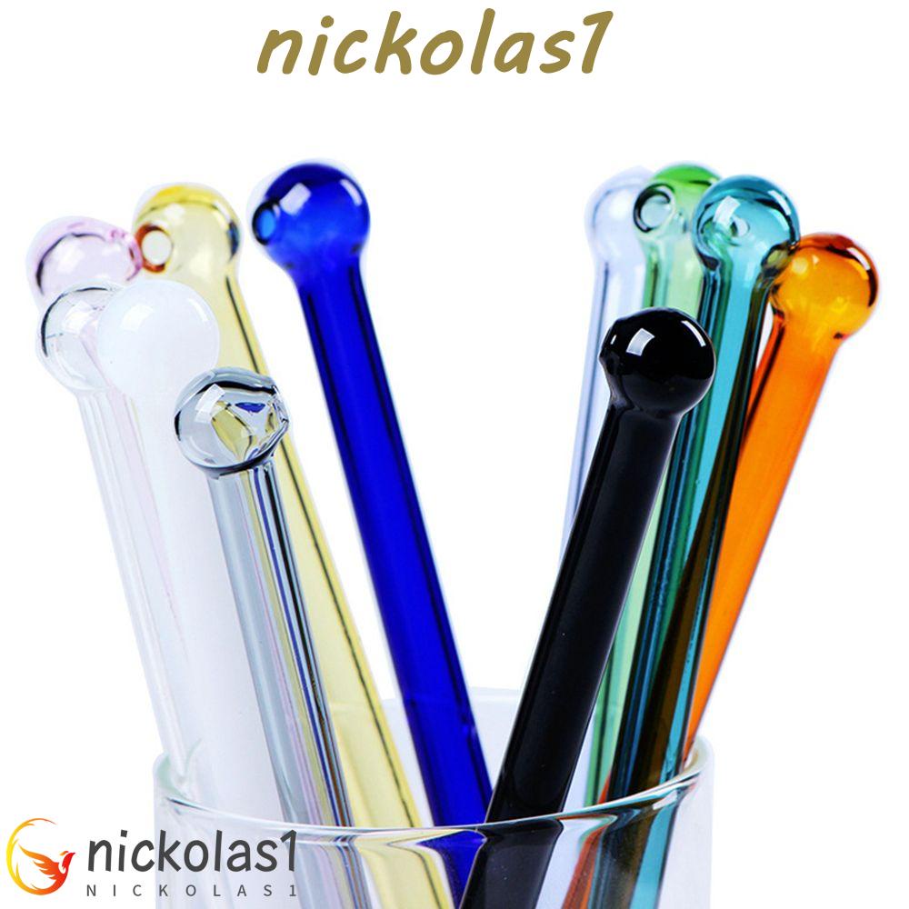 Nickolas1 Sedotan Minum Reusable Tableware Colorful Bening Perlengkapan Pesta