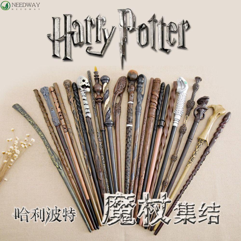 Needway Metal Core Magic Wand Fancy Hadiah Ulang Tahun 35 cm Cosplay Props Bellatrix Draco Model Mainan Koleksi Sevrus Snape Halloween Props Hermione Wand