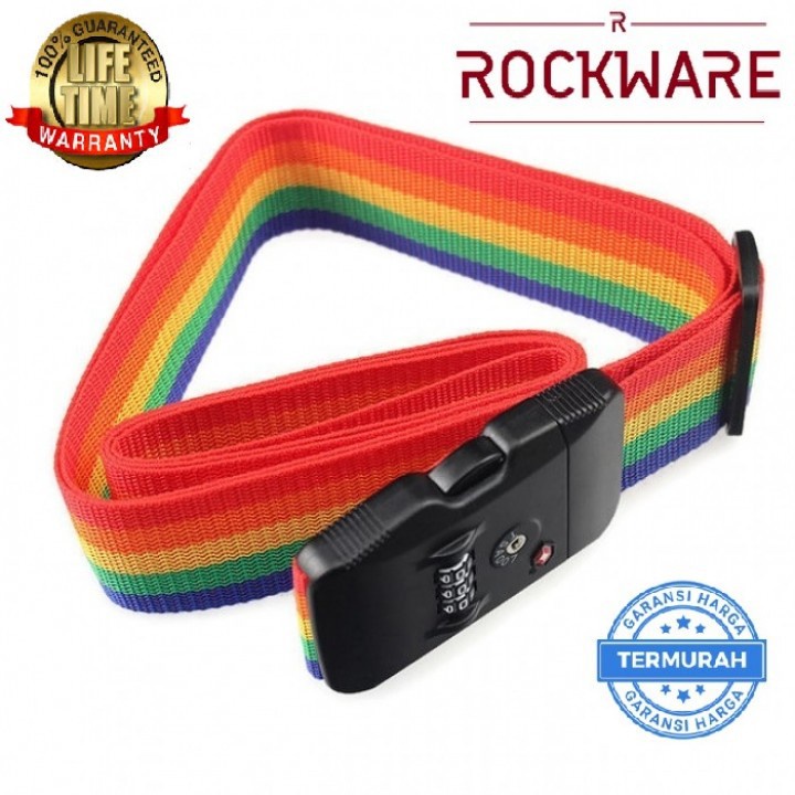 ROCKWARE Luggage Strap Lock 3 Digit PIN with TSA Lock