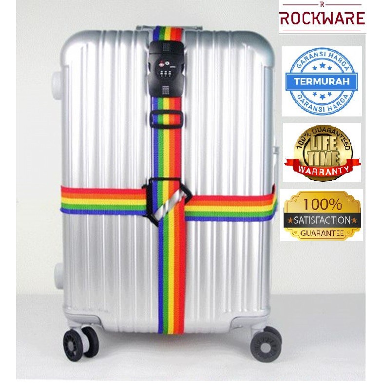 ROCKWARE Luggage Strap Lock 3 Digit PIN with TSA Lock