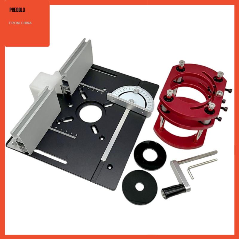 [Predolo] Alat Sisipan Meja Bahan Aluminium Template Untuk Router Bench Trimming Woodworking
