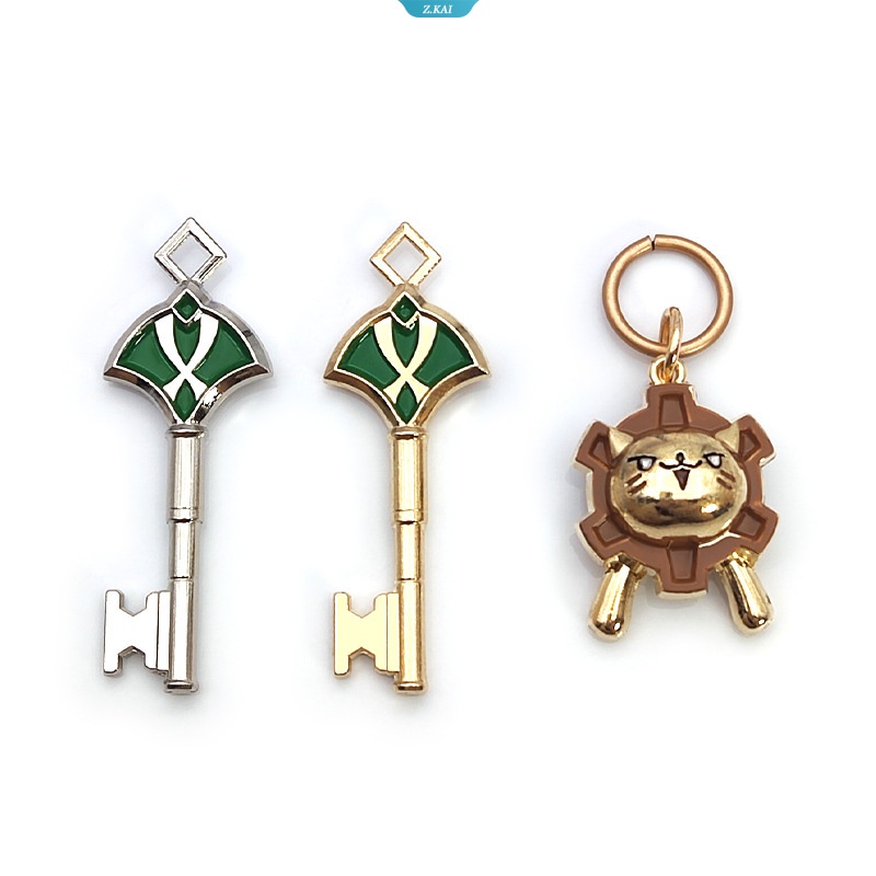 Charm Gantungan Kunci Genshin Impact Gold Silver Alhaitham Little Lion Cos Metal Genshin Impact Keychain [ZK]