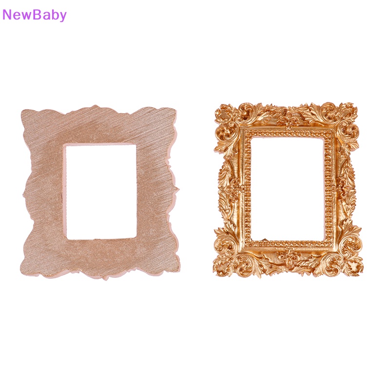 Newbaby 1PC Background Fotografi Nail Art Golden Retro Bingkai Foto Shoog Photo Prop ID