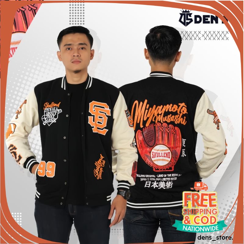 JAKET OOTD KONSER OOTD CAFE/ Jaket Varsity Baseball Pria Wanita Varsity Jacket Vintage Baseball Over