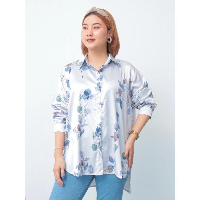 Kemeja  Silk Leaf Oversize 2301.02.078