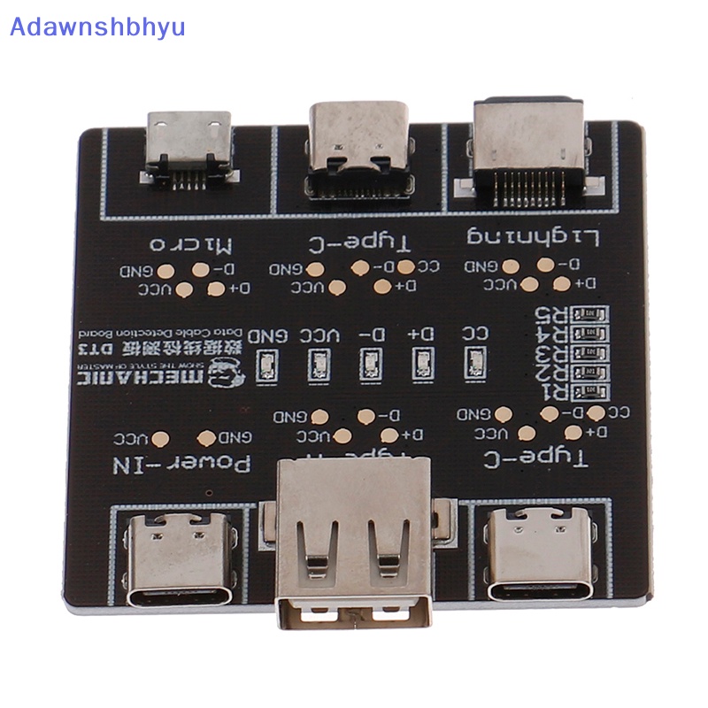 Adhyu DT3 USB Cable Tester Data Cable Test PCB Board Untuk Alat Deteksi Kabel Tanggal ID