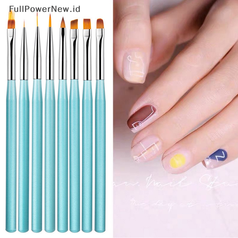 Power Nail Brush Acrylic Nail Art Brushes Professional Gel Liner Alat Paing Bunga ID