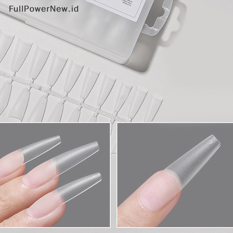 Power 240pcs Full Cover Sculpted Nail Tips Finger Nail Mold Extension Nail Art Set ID