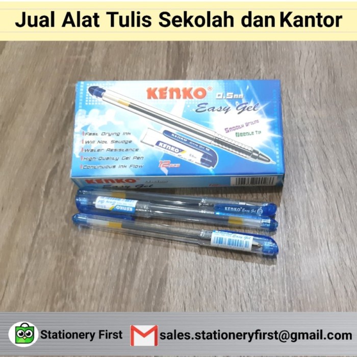 

Pen Kenko Easy Gel 0,5mm HITAM - 12 PCS 1 LUSIN - Hitam