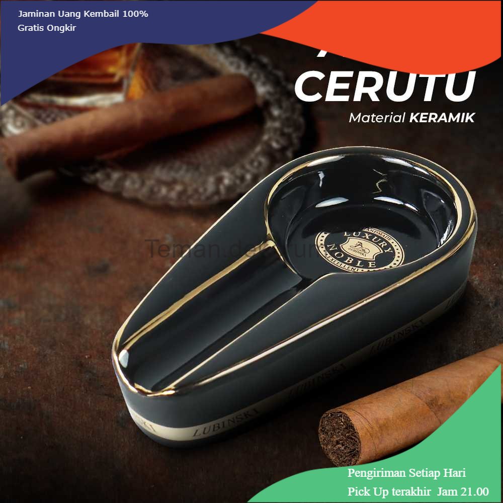 TD - DPR LUBINSKI Asbak  Keramik Cigarette Ashtray - P100-H