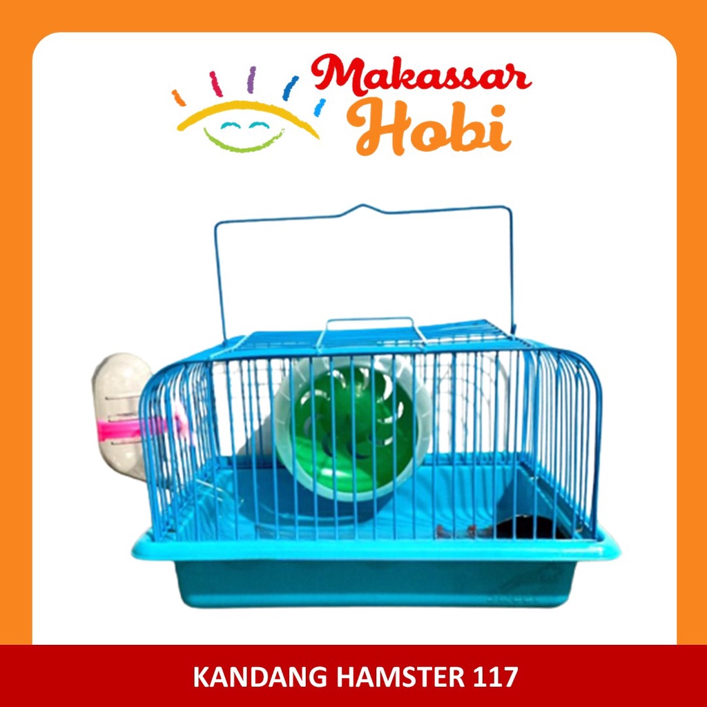 Kandang Hamster 117 Pintu Atas Kincir Botol Minum Tempat Makan Hewan