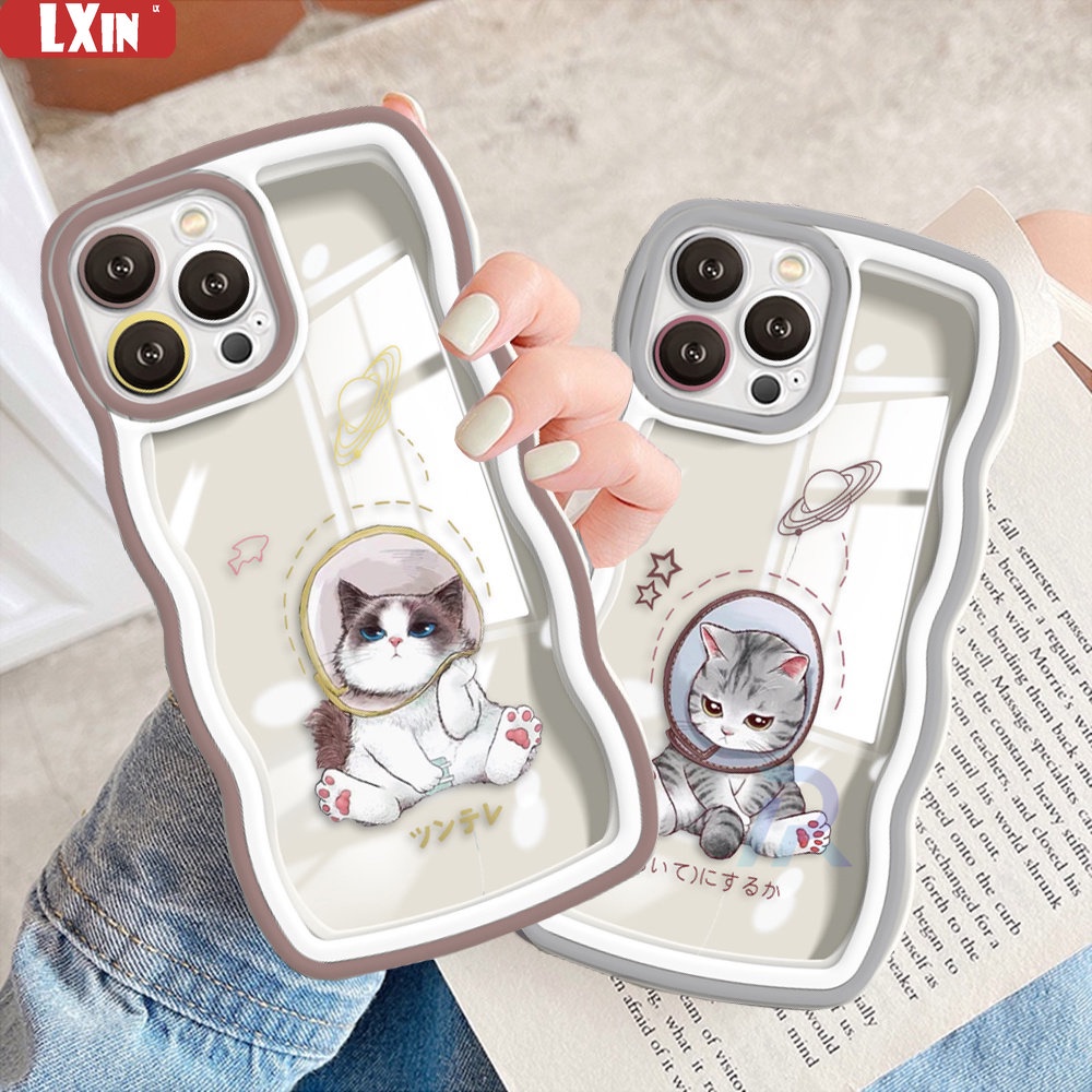 Case Redmi Note12 Poco C40 Redmi A1 A2 10C 10A 9C 9T Note 11S 10 5G 10S 9S 8 Pro Xiaomi M5S M3 X3 Pro NFC Brown Dan grey cats Wave Edge TPU Phone Cover