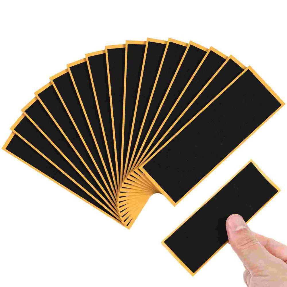 Needway 10PCS Fingerboard Grip Tapes Hitam Stiker Dekoratif Profesional Non-slip Tahan Air Jari Skateboard Kaset Untuk Cocok Anak-Anak