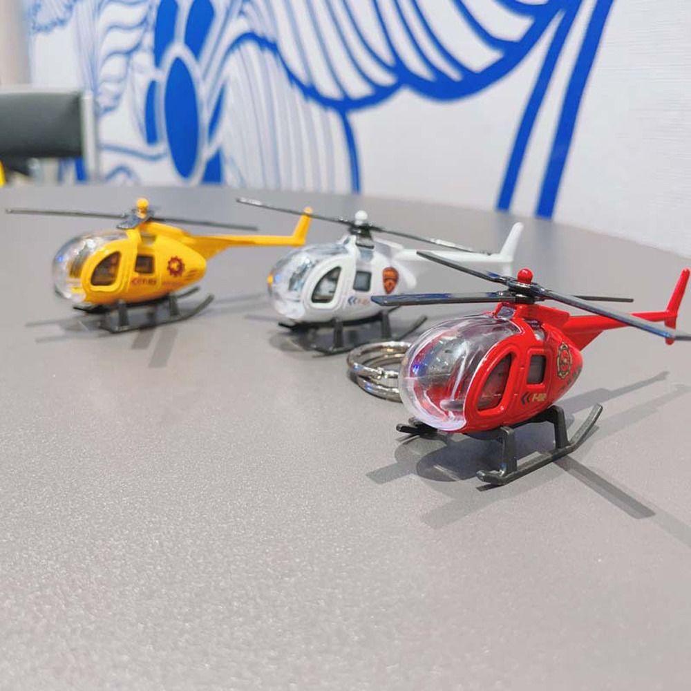 Lanfy Helikopter Gantungan Kunci Kepribadian Keren Zinc Alloy Tiga Dimensi Kreatif Retro Gantungan Kunci Mobil Untuk Hadiah Ulang Tahun