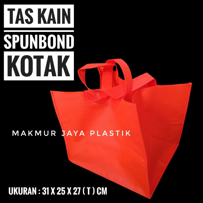 

Promo Terlaris COD [ TAS HANDLE BESAR - ISI 12 PC ] TAS KAIN SPUNBOND KANTONG BELANJA - Merah