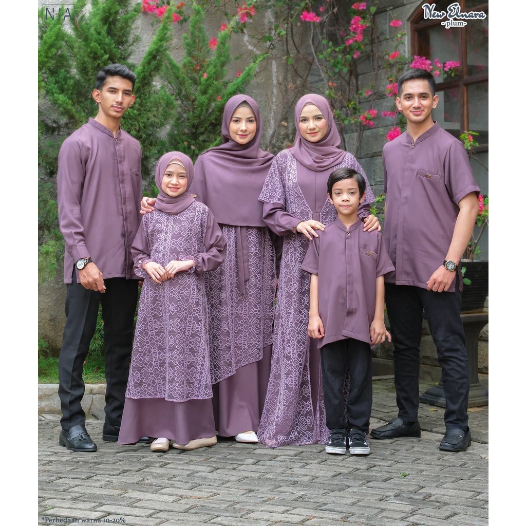 Elnara Dress Mom B Set Khimar ORIGINAL by Nja Daily