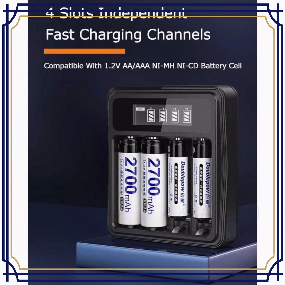 Charger Baterai 4 slot AA/AAA Ni-MH Battery 1.2V - UK-L575