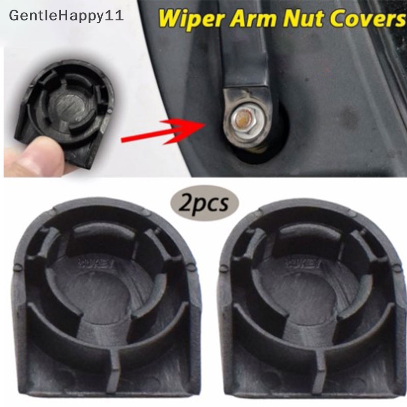 Gentlehappy 2PCS Wiper Arm Nut Cap Penutup Baut Kaca Depan Wiper Layar Angin Untuk Aksesoris Mobil E150 E160 id