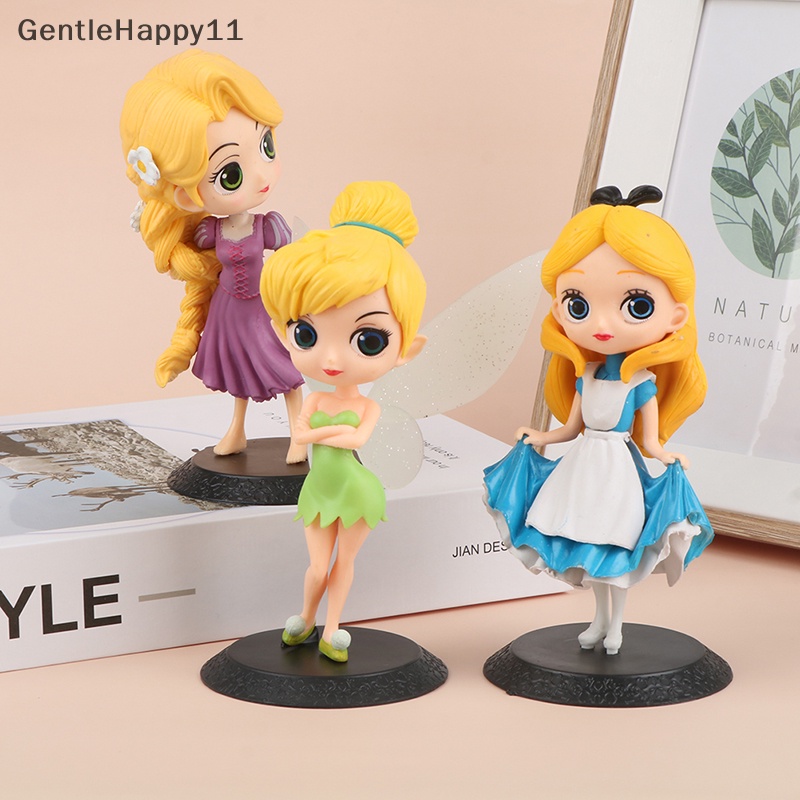 Gentlehappy Disney Q Posket Princess Alice Tinker Bell Figure Model Mainan Figure Kue Model Animasi Boneka Hadiah Dekorasi Rumah Pesta Ulang Tahun Figure Princess Hiasan Kue id