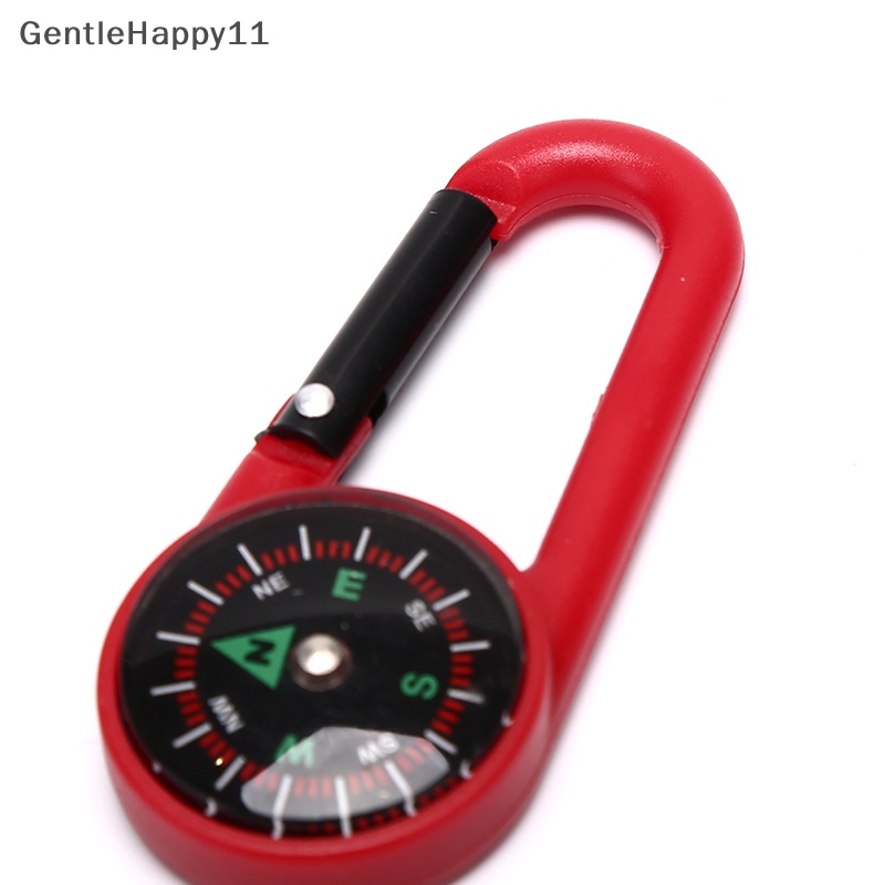 Gentlehappy Gantungan Kunci Portable Kompas Hiking Carabiner Kompas Outdoor Camping Ring Compass id