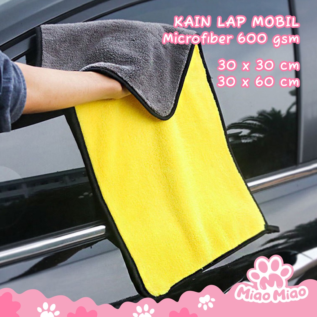 Kain Lap Tebal Microfiber Multifungsi 600 gsm - Kain Lap Mobil &amp; Motor