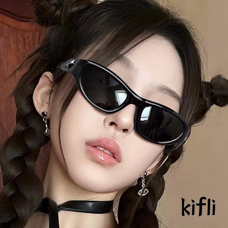 [KD]Y2k Kacamata Gaya Kacamata Hitam Mata Kucing Retro Gadis Sunglasses Kepribadian Modis