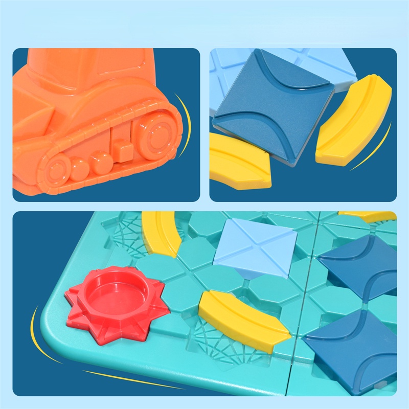 Baru Permainan Puzzle Anak Maze Challenge Game Orang Tua-Anak Latihan Berpikir Logis Track Teknik Mobil Papan Permainan Mainan