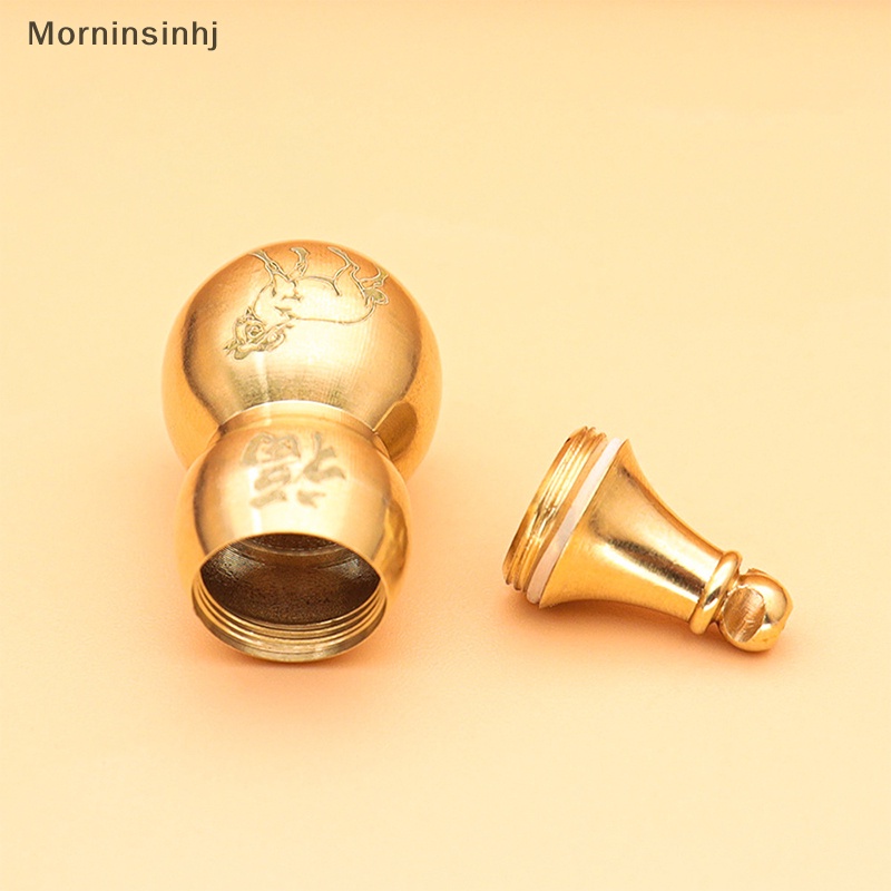 Mornin Good Luck Dekorasi Ornamen Rumah Zodiak Cina Labu Wadah Botol Obat Case Perhiasan Gantungan Kunci Gantung Hollow Labu Liontin id