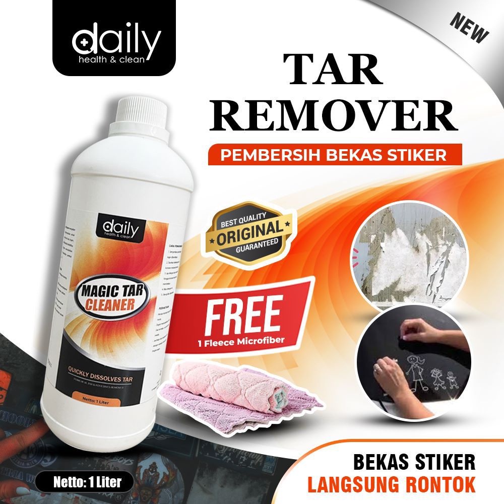 PEMBERSIH LEM STIKER - DAILY MAGIC TAR CLEANER - PEMBERSIH PENGHILANG BEKAS STICKER REFILL 1 LITER