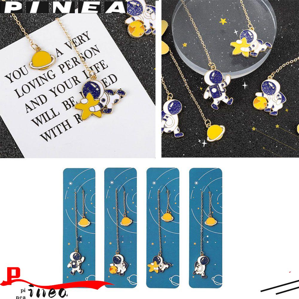 PINEAPPLE Nanas 4PCS Bookmark Perlengkapan Kantor Sekolah Buku Klip Alat Tulis Liontin Lucu