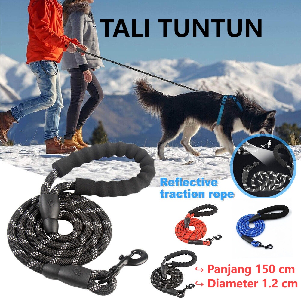 Dog Leash Tali Tuntun Harness Kekang Harnes Anjing Kucing Besar Kecil Rompi Herness  kalung anjing