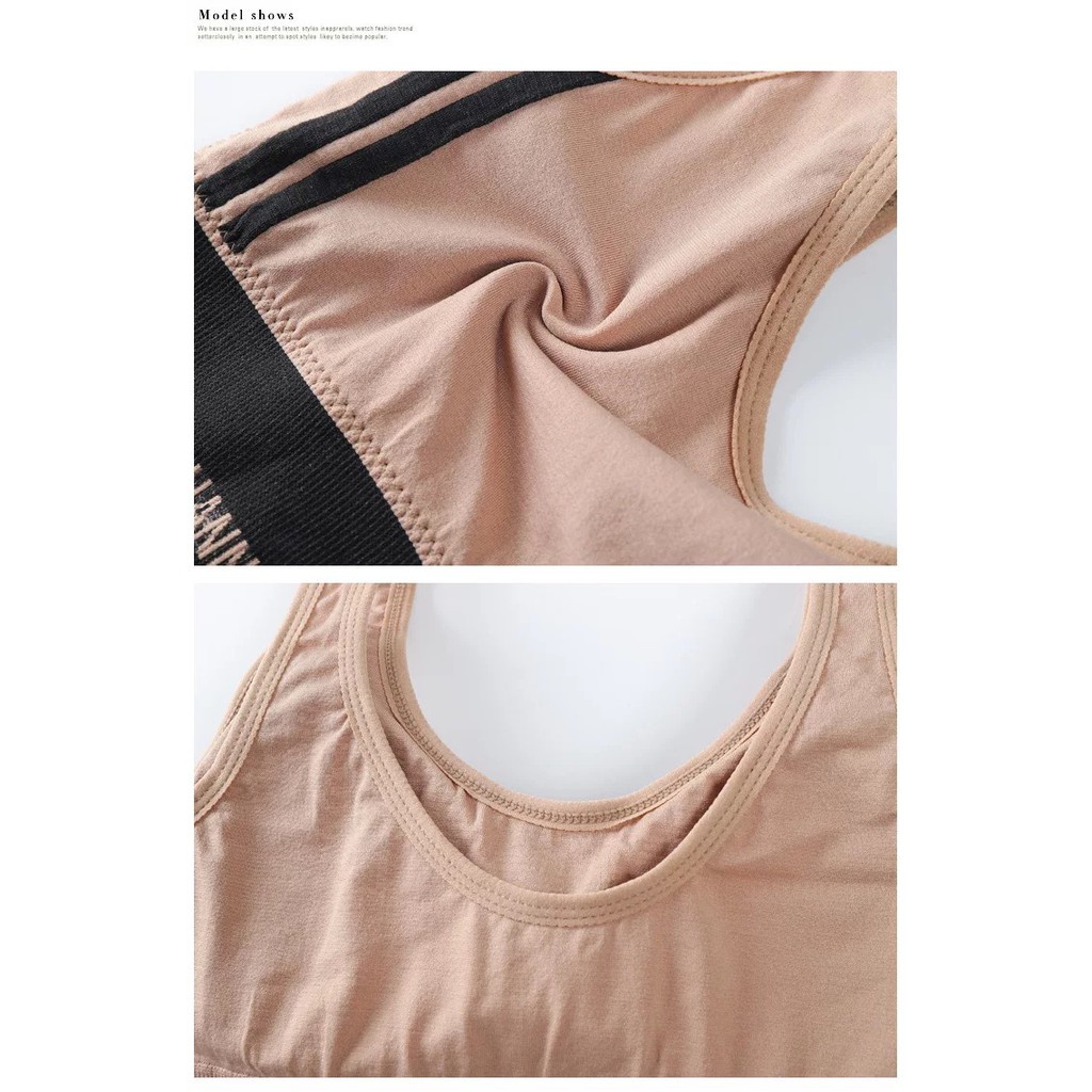 Tank Top Wanita Pakaian Dalam Sport Bra Olahraga Sexy Bahan Katun 5010