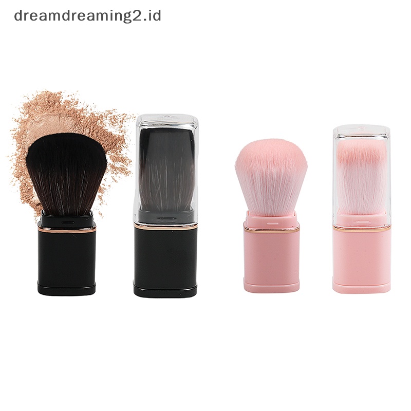 (drea) Kuas Makeup Kosmetik Portable Ditarik Mini Blush Foundation Alat Bedak //