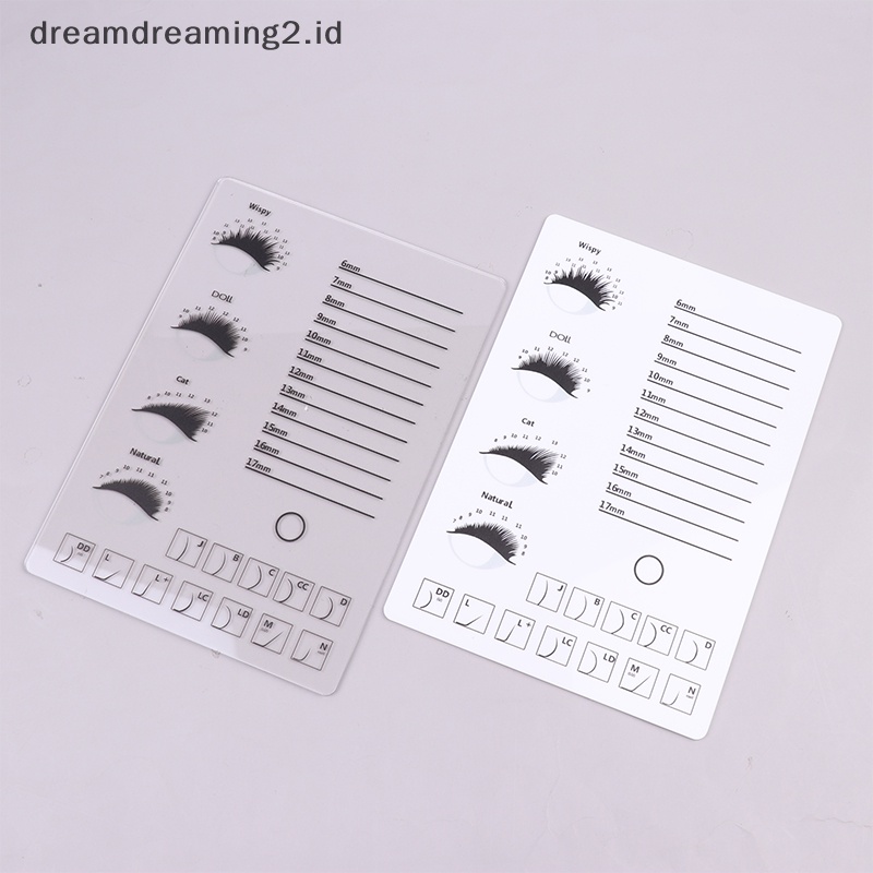 (drea) 1pc Acrylic Eyelash Holder Pallet Eyelash Extension Lem Pallet Tempat Bulu Mata //