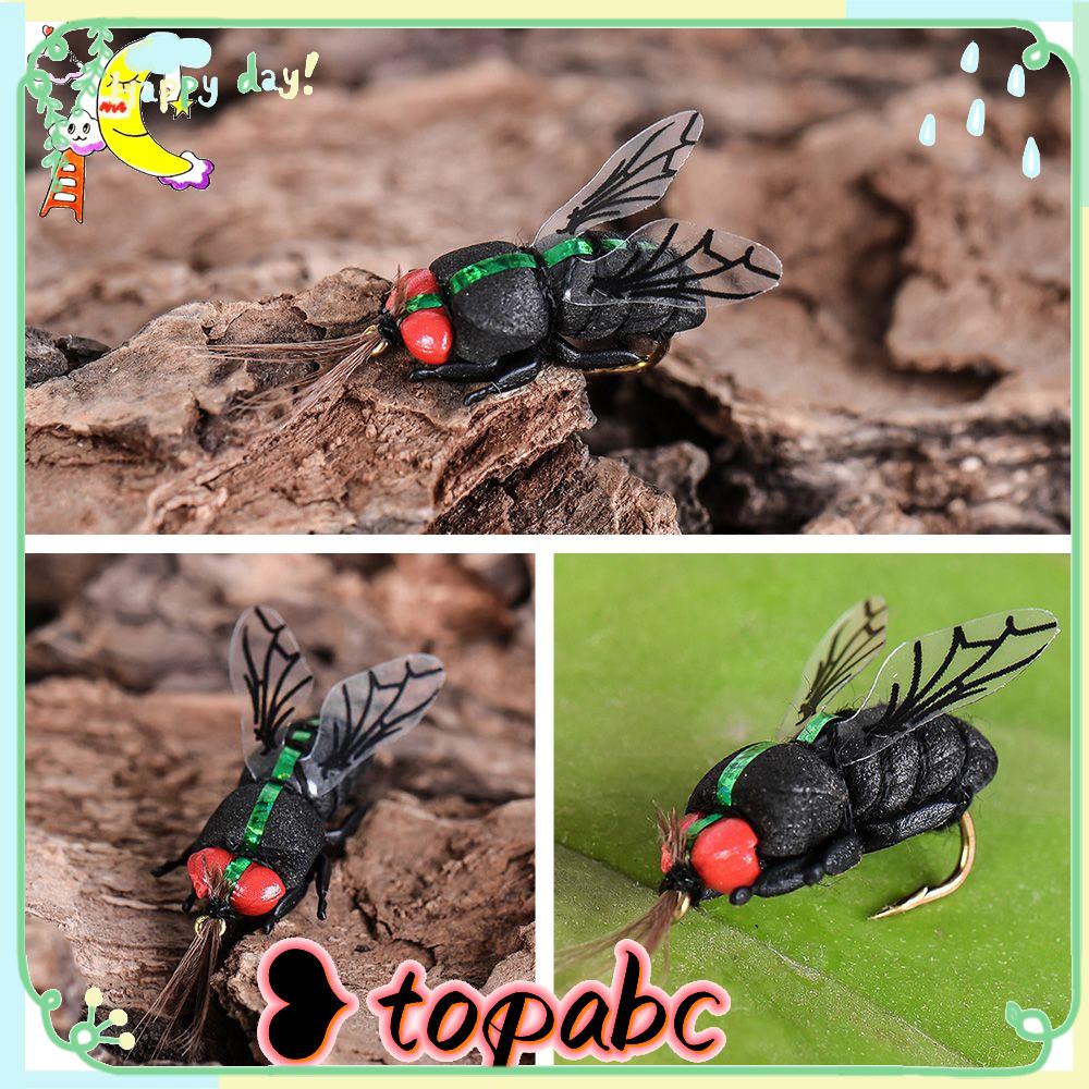 TOP 2pcs Umpan Pancing Fly Trout Portable Buatan Serangga Engkol Treble Hooks Coklat Caddis