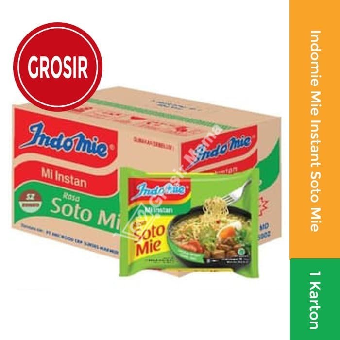

Indomie Mie Instant Soto Mie 1 karton 40 Pcs Grosir