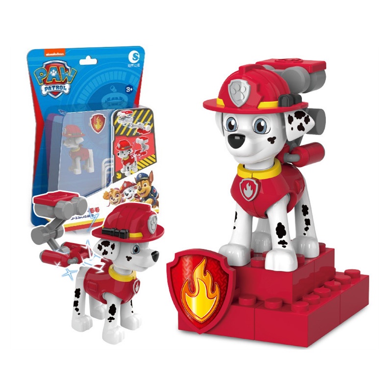 &lt; Tersedia &gt; Kartun Paw Patrol Rebound Kendaraan Mainan Set Karakter Ryder Skye Marshall Chase Rescue Mobil PVC Action Figure Anak