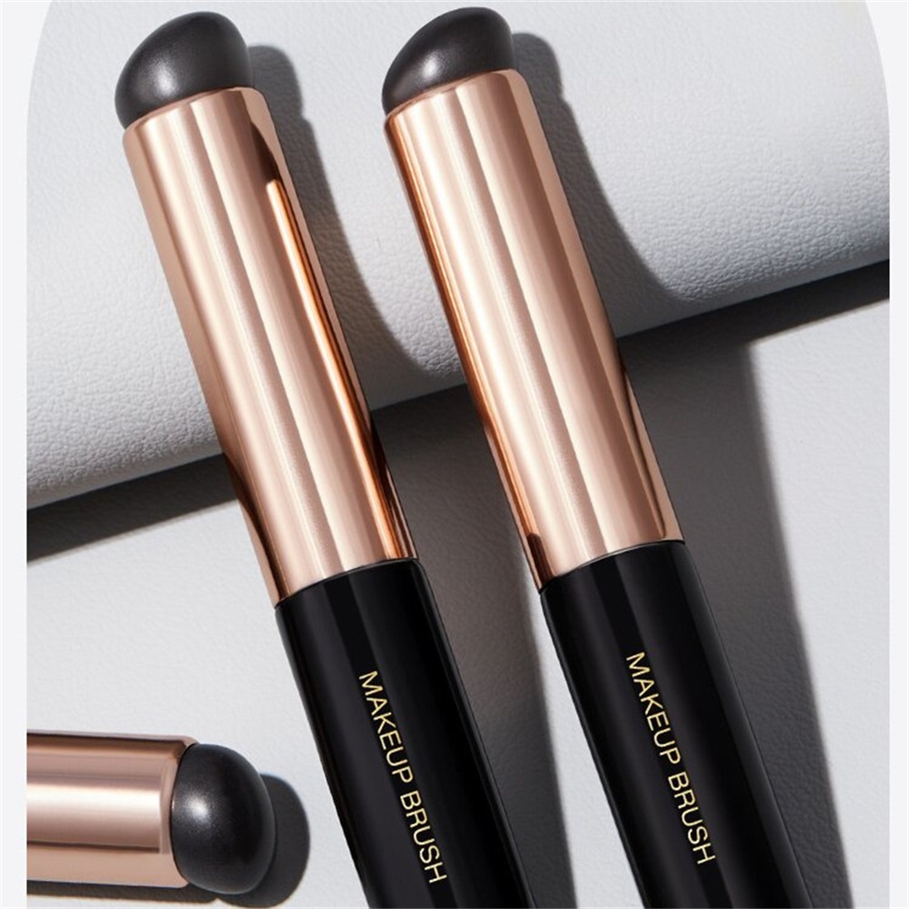 Kuas Concealer Brush Concealer Kepala Bulat Silikon Lembut Portabel Mudah Noda Alat Makeup Kecantikan