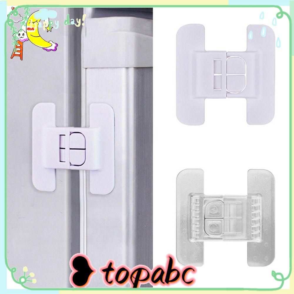 TOP 2pcs Kunci Pengaman Anak Jendela Perlengkapan Lemari Laci Kulkas Perlindungan Tutup Gesper