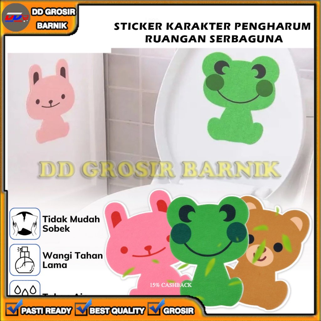 [DGB] STIKER STICKER PENGHARUM RUANGAN PENGHILANG BAU TOILET KAMAR MANDI KARAKTER  MOTIF MULTIFUNGSI SERBAGUNA