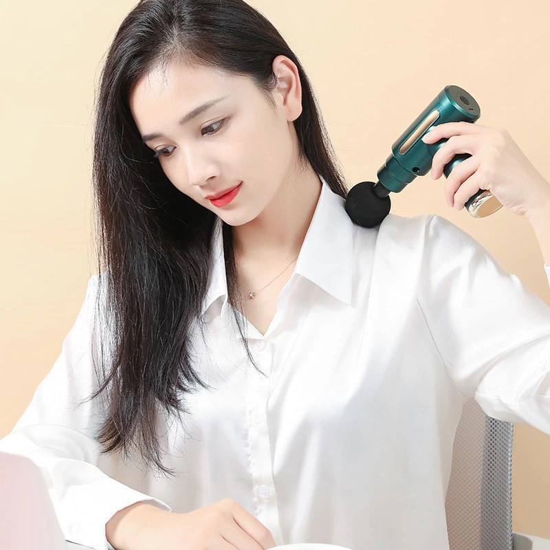 AKN88 - BX270 Mini Portable Fascia Massage Gun - Alat Pijat Mini Revolusioner