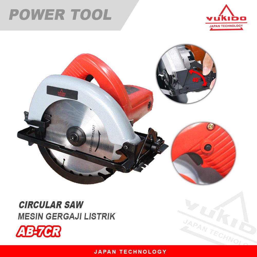 GRATIS ONGKIR!! MONAKE CIRCULAR SAW 7INC  MESIN SIRKEL POTONG KAYU MESIN GERGAJI KAYU CIRCULAR SAW